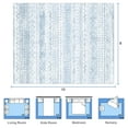 thumbnail image 4 of Nefoso 8ft x 10ft Area Rugs, Washable Area Rugs for Living Room Bedroom Home Decor, Non-Slip Carpet, Bohemian Geometric, Blue, 4 of 5