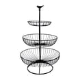 thumbnail image 2 of Soporte de cesta de alambre Macarena para frutas y verduras 3 capas 48cm Pájaro negro, 2 of 8