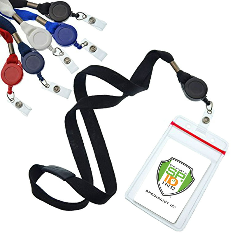 5 Pack Cruise Ship Lanyards (Family Pack) with Key Card Holders - Premium Breakaway  Lanyards with Retractable Badge Reel & Vertical Heavy Duty Waterproof Card  Holder by Specialist (Assorted Colors) 