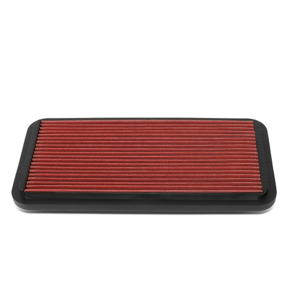 DNA Motoring AFPN-233-RD For 1986 to 2000 Lexus ES250 Toyota Camry Celica Corolla Rav4 Replacement Drop-In Air Filter Panel Red 87 88 89 90 91 92 93 94