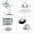 thumbnail image 3 of Beaquicy Dryer Heating Element Kit 279838 with Thermostat for Whirlpool Dryer, 3 of 7
