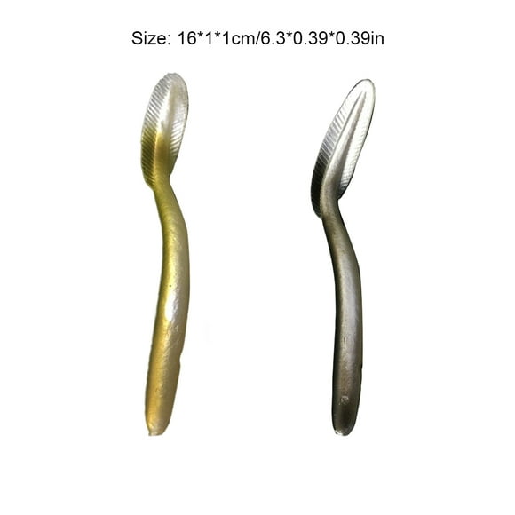 Maoww 10Pcs Soft Baits Small PVC Eel Fishing Lure Vivid Tackle Fish Accessories Saltwater Freshwater Sea Catfish Equipment Silver