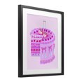thumbnail image 2 of Stupell Industries Eclectic Pastel Cherry Layered Cake Black Framed Print Under Glass, 13 x 16, by Ziwei Li, 2 of 8