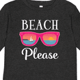 thumbnail image 4 of Inktastic Beach Please Sunglasses Gift Girls Long Sleeve Toddler T-Shirt, 4 of 5