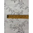 thumbnail image 3 of Beautiful Embroidered Lace w/Sequins, By the Yard from Sal Tex Fabrics, White/Silver, 3 of 3