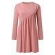 thumbnail image 4 of Vestido de moda informal con cuello redondo y manga larga para mujer Pompotops hdfakjf4750, 4 of 5