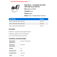 thumbnail image 2 of Right Mirror - Compatible with 2003 - 2006 GMC Sierra 2500 HD 2004 2005, 2 of 2