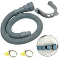 Leke 1.5 Meters Washing Machine Dishwasher Drain Waste Hose Extension Rod Set Hoses