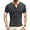 Dark Gray, variant on Aiyino Mens Classic Henley Style Seven Button Henley Closure, Men's Henley Short Sleeve Cotton Casual Shirt Summer Daily T-Shirts Fashion Basic,Navy XL
