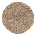 thumbnail image 4 of Unique Loom Solid Shag Collection Area Rug (3' 1" Round Taupe), 4 of 6