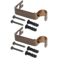 thumbnail image 1 of AVEKI 2Pcs Support de Tige de Rideau, Fer Support Unique Support Ou Crochets de Tige de Rideau pour Rideaux Ajustement Décoratif pour 13-16mm Tige Bronze 0601M, 1 of 8
