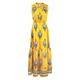 thumbnail image 4 of Vedolay Dresses For Girls Women's Summer Casual Floral Printed Bohemian Spaghetti Strap Floral Long Maxi Dress with Pockets,Yellow M, 4 of 5