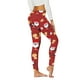thumbnail image 1 of MKLEKYY Leggings push up para mujer, cómodos, informales, con estampado navideño, elásticos, de cintura alta, con estampado floral, para yoga, correr, fitness diario, 1 of 4
