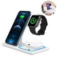 thumbnail image 2 of Station de Recharge Sans Fil Rapide 3 en 1, Support de Charge Pliable Compatible avec Apple Watch AirPods 3/2/Pro iPhone Series, 2 of 5