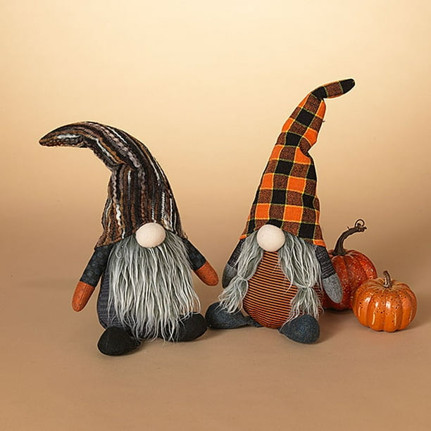 Gerson Companies 2020 Plush Halloween Gnome Figurine, 12 Inches, Assortment of 2 - Walmart.com