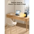 thumbnail image 6 of Portable Electric Space Heater with Thermostat, 1500W/750W Safe and Quiet Ceramic Heater Fan, Heat Up 200 Square Feet for Office Room Desk Indoor Use, 6 of 7
