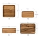 thumbnail image 3 of Bandeja rústica de madera de nogal para servir, bandeja rectangular para té, bandeja para mesa de centro, vajilla de cocina, bandeja decorativa de madera para tazas de postre, bandeja de madera para, 3 of 8
