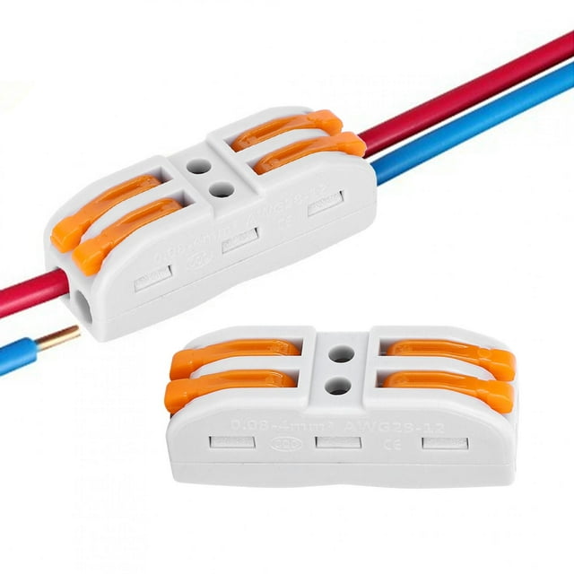 Accessoires Électriques 10 Pcs Terminal de Câblage, Terminal, 2P Scientifique pour Projets de Câblage Automobile Maison 28-14Awg