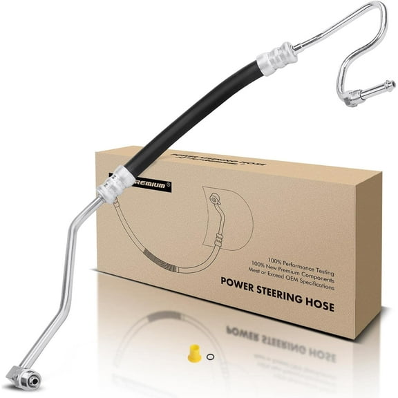 A-Premium Power Steering Hose Pressure Line Hose Assembly Compatible with Ford E-350 E-450 Econoline Super Duty Club Wagon 6.8L 7.3L