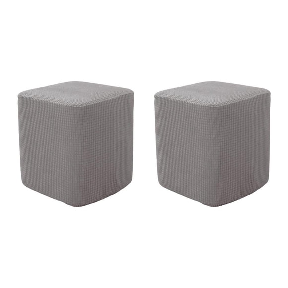Inteprter Reposapiés cuadrado Fundas otomanas Funda decorativa para reposapiés Negro Type4