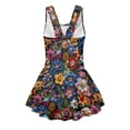 thumbnail image 5 of Uourmeti Vibrant Embroidered-Style Floral Print Girls Skirted One Piece Swimsuit - Quick Dry, Stretchy Swim Dress for Beach & Pool Vacations, 5 of 8