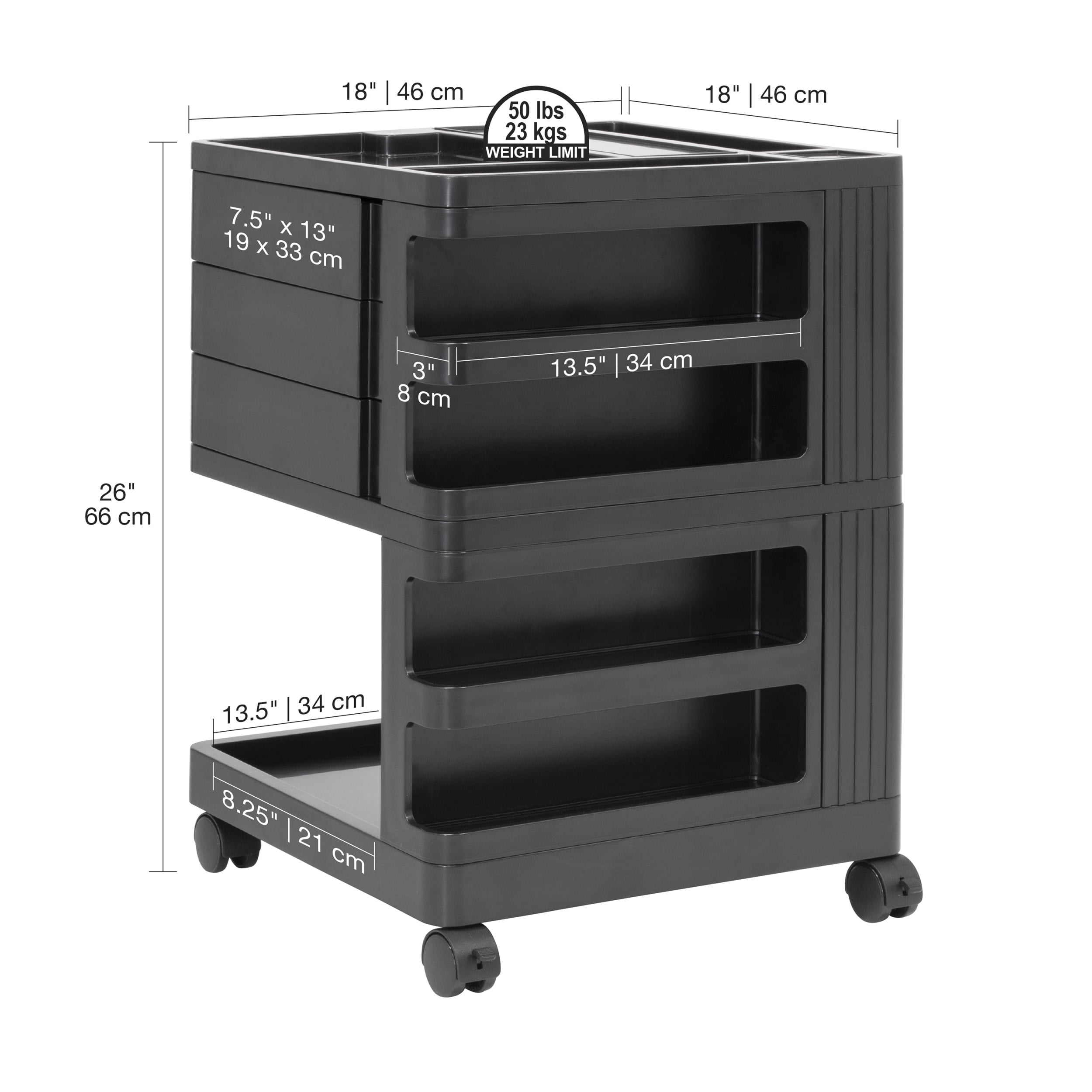195.113 - Multicomp Pro - Storage Box, 4 Compartment, Transparent