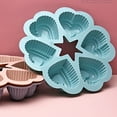 thumbnail image 5 of Hot Selling！Kaireo Chiffon Cake Mold,Nordic Gray6 Cavities Heart Shape Silicone for Functions Baking Soap Fondant ,Multi-Purpose Silicone Mold for Baking,Soap,Fondant,Jelly & Candy,Small Cake Pan, 5 of 7