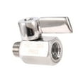 thumbnail image 2 of Mini VáLvula de Bola de Acero Inoxidable 304 de 1/4 Pulgadas, Rosca Hembra NPT X Macho NPT, VáLvula de, 2 of 5