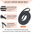 thumbnail image 4 of 4392065 Dryer Repair Kit with 341241 Dryer Belt, 349241t, 691366 - Dryer Parts for Whirl-pool Ken-more May-tag Ama-na, Fit for Model wed4815ew1 ned4655ew1, Replaces AP3131942 AP6010582 WP691366, 4 of 7
