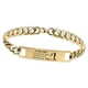 thumbnail image 5 of Pulsera de cadena de eslabones para hombre, joyería de hip hop, pulsera de eslabones duradera de acero inoxidable oro, 5 of 9