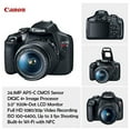 thumbnail image 7 of Canon EOS Rebel T7 DSLR Camera with 18-55mm is II Lens Bundle + Canon EF 75-300mm f/4-5.6 III Lens and 500mm Preset Lens + 32GB Memory + Filters + Monopod + Spider Flex Tripod + Professional Bundle, 7 of 7