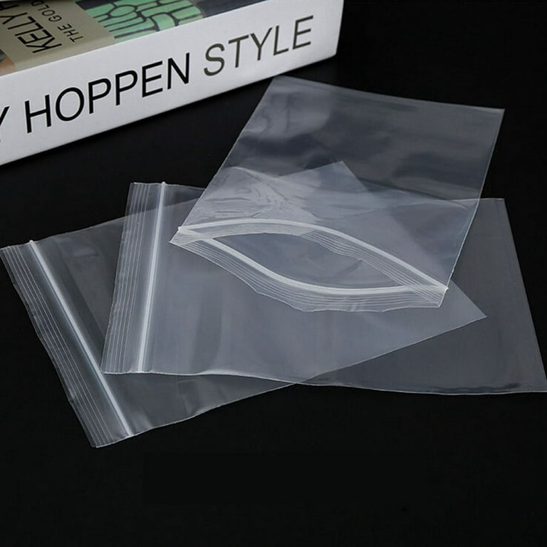 100pcs 5x7cm Sealing Bags Zipper Poly Bags Clear Resealable Transparent  Storage Bags Dispenser Bag