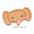 thumbnail image 6 of Bamboo Elephant Face Food Plate For Snacks Appetizer 4914, 6 of 6
