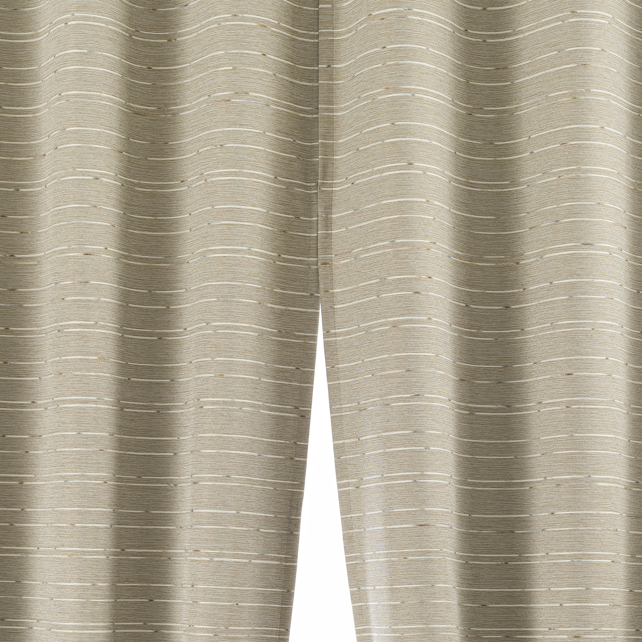 Sun Zero Dresden 2-pack Slub Detail Magnetic Closure 100% Blackout Grommet Curtain Panel Pair, 37"W x 84"L, Natural