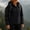 Black, variant on Women's Lightweight Fleece Lined Softshell Jacket Waterproof Windproof Outdoor Hooded Coat with Pockets