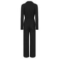 thumbnail image 2 of Miaeowve Jumpsuits for Women Fashion Button Coverall Casual Turn-Down Collar Long Sleeve Workwear Black M, 2 of 5