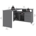 thumbnail image 3 of Bureau en L 57L Equinox de Bestar, ardoise, 3 of 6
