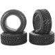 thumbnail image 5 of LINLIN 4 piezas RC 1:10 Rally Car 68 mm Neumáticos de goma Llantas de plato duro Hex 12 mm Compatible con 1/10 RC On Road Flat Run Car Tamiya CC01 Axial Scx10 Traxxas HPI Neumáticos Piezas, 5 of 6