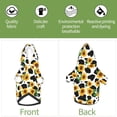 thumbnail image 6 of Haiem Cute Cow Print Sunflower C for Winter Dog Hoodie Sweatshirts with Pockets Warm Dog Clothes for Small Dogs Chihuahua-X-Small, 6 of 7