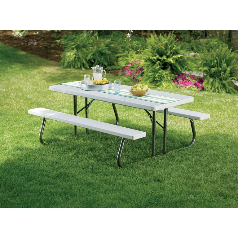 Lifetime Products 2119 6 ft. Folding Picnic Table - Walmart.com