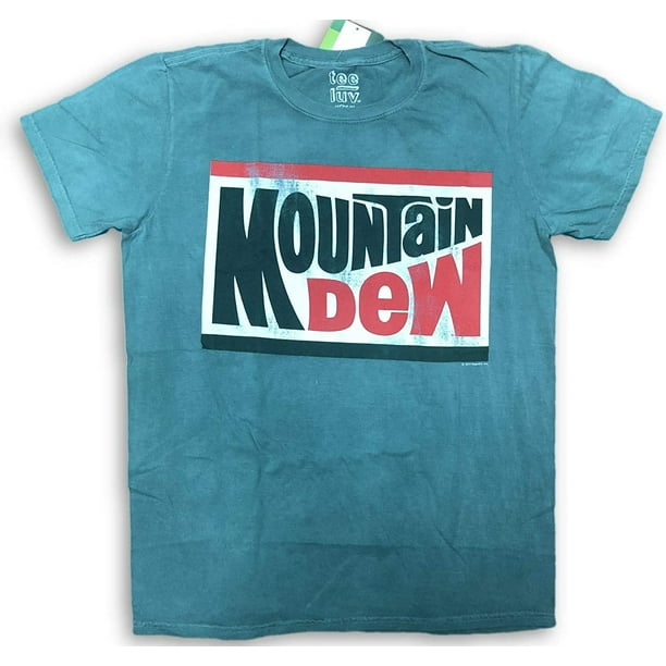 Hybrid Apparel Mountain Dew Vintage Distressed Classic Logo TShirt