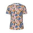 thumbnail image 5 of Wukai Lilies Flowers Print Men's Short-Sleeved Mesh T-Shirt,Quick-Dry Short Sleeve Workout T-Shirt-Medium, 5 of 8