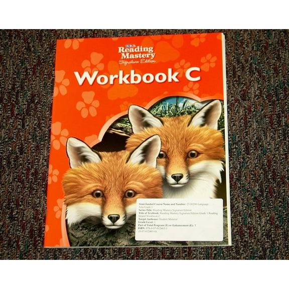 Reading Mastery Reading/Literature Strand Grade 1, Workbook C