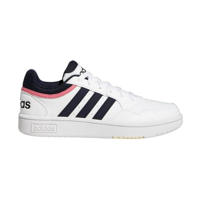 Tenis Adidas Hoops 3.0 Blanco con Azul y Rosa Unisex