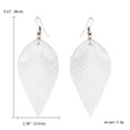 thumbnail image 2 of Teardrop Earrings with Leather for Everyday, 2 of 6