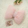 thumbnail image 4 of HaoXun Velvety Soft Bow Ribbon Sofa Pillow - Pink Cloud-Like Back Cushion for Couches, Beds & Home Decor (40x32cm), 4 of 6