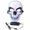 Blue, variant on BotaniNest Halloween Decorations Halloween Glowing Hood Cold Light Hood Cheering Prop Party Cosplay Skeleton Man Halloween Party Hood
