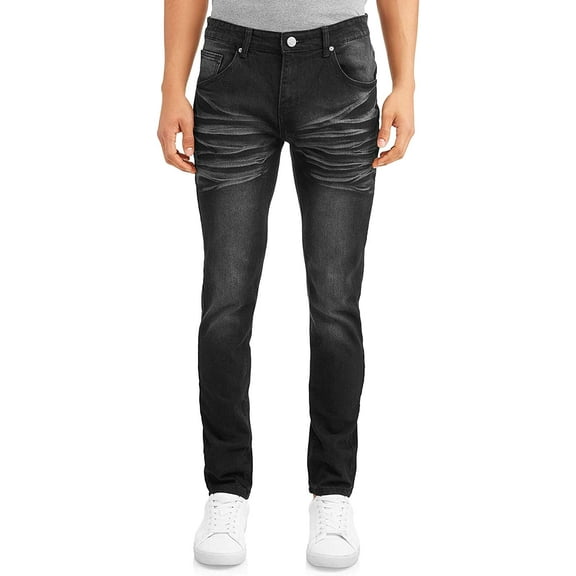 SOVEREIGN STATE Mens 5-Pocket Premium Stretch Denim Jeans Black Wash