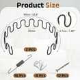 thumbnail image 2 of Uxcell 2Pcs 23.6" Kit de Reemplazo de Resortes de Tapicería para Reparación de Cojines Hundidos Negro, 2 of 7