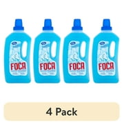 (4 pack) Foca Laundry Detergent, All Ages, Gentle & Effective Formula, Liquid Cleanser with Anionic Tensoactives, 33.81 fl oz